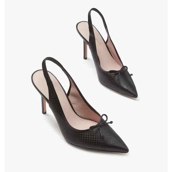 Kate Spade New York‎ Veronica High Nappa Leather Slingback Sandals 7.5 NIB $248 - Picture 1 of 7